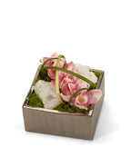Orchid Table Top in Silver Square VivoPetal
