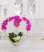 Orchids in Mixed Metal Scoop VivoPetal